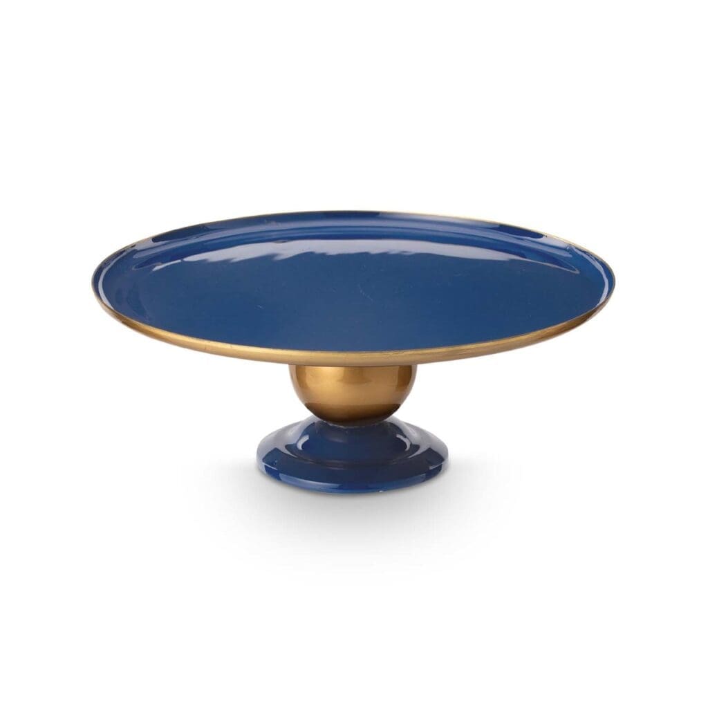Tray Metal Sphere Navy-Gold 32x12.5cm /1