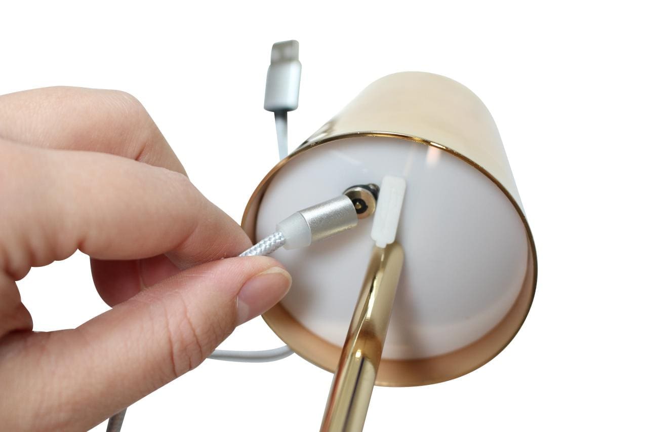 Table Lamp Delft, gold, IP54, usb-c /1 - Afbeelding 5